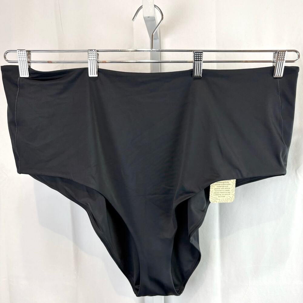 NWT ALDER Size 5X Surfs Up Bikini Bottoms Swim Black